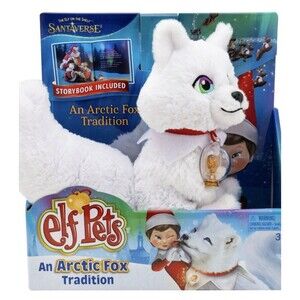Elf Pets an Artic Fox Tradition Huggable Pet Arctic Stuffed Animal w/ Storybook